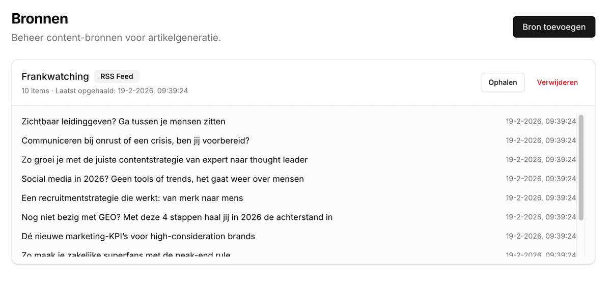 Onderwerpen ontdekken